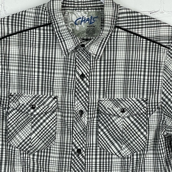 Chalc Button Up Shirt Medium - Picture 2 of 7